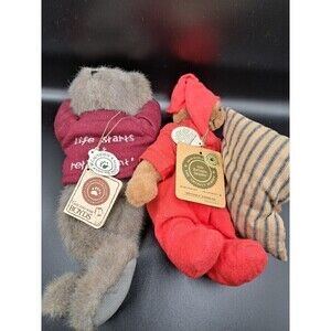 Boyds Bers Lot Of 2 Plush Collectibles